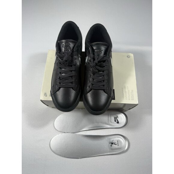 New Men’s Size 10.5 - Dancer Skateboards x Nike Zoom Blazer SB Low Black Silver - Picture 2 of 10